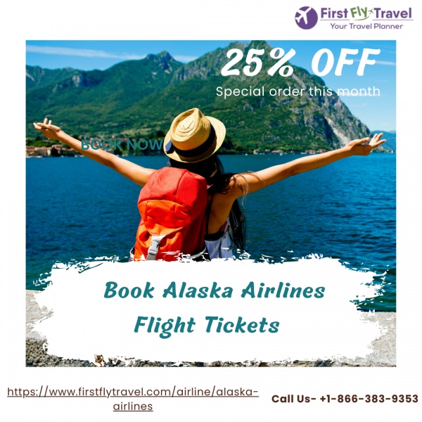 Book your First-class flight with Alaska Airlines- First Fly Travel- Call Now +1-866-383-9353
