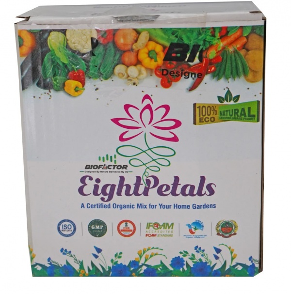 Eight Petals Home Garden Kit - Organic Bio Fertilizer for Plants with Micro Nutrients