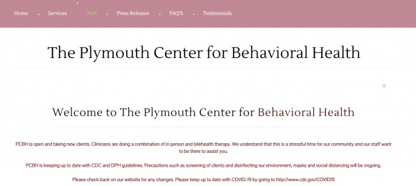  The Plymouth Center for Behavioral Health